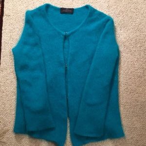 Cashmere button-down cardigan sweater